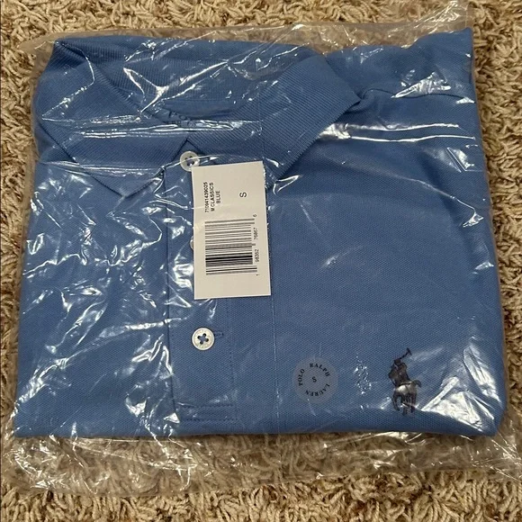 Polo by Ralph Lauren Men's Blue Custom Slim Fit Polo Shirt - Size S - Picture 4 of 4